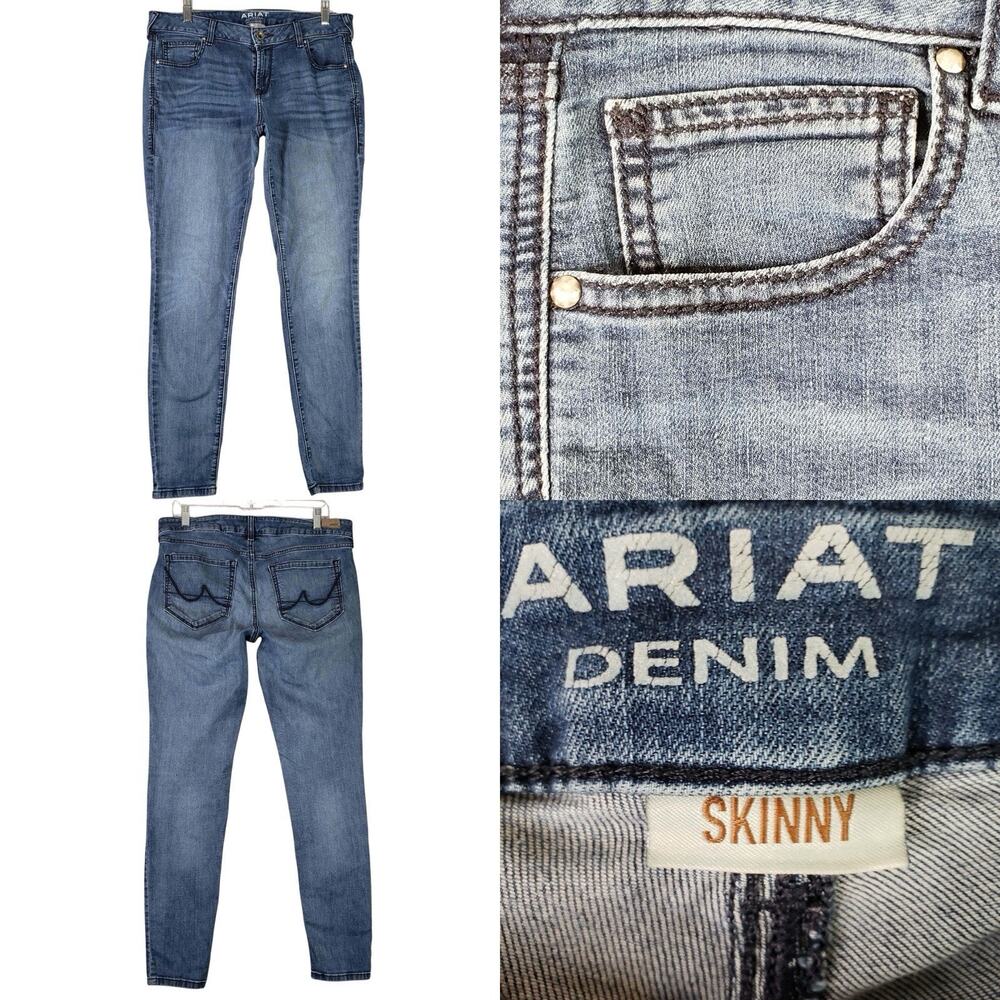 Ariat Denim Jeans Skinny Women’s Size 31R 5-Pocket Cotton Stretch Mid Rise